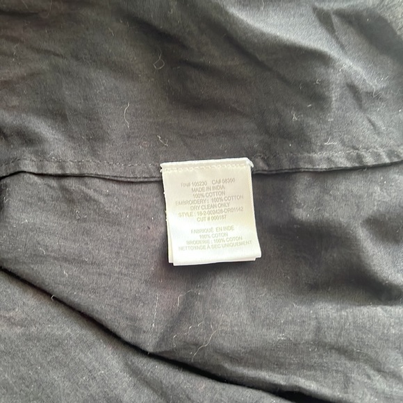 Joie 100% Cotton Embroidered Boho V-Neck Bell Sleeve Mini Dress Size L - Picture 11 of 11